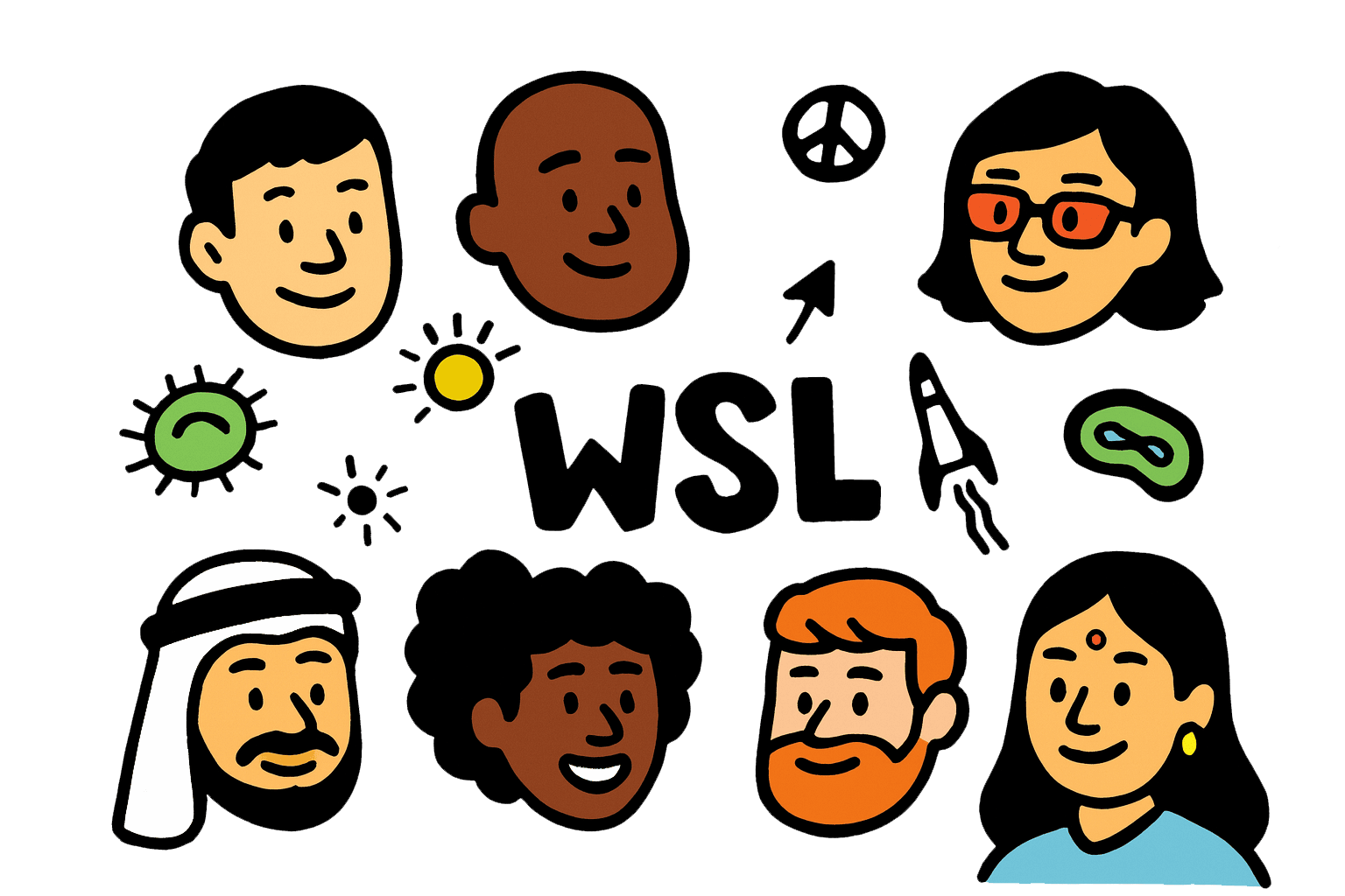 WSL community — people, chat bubbles, local feeds